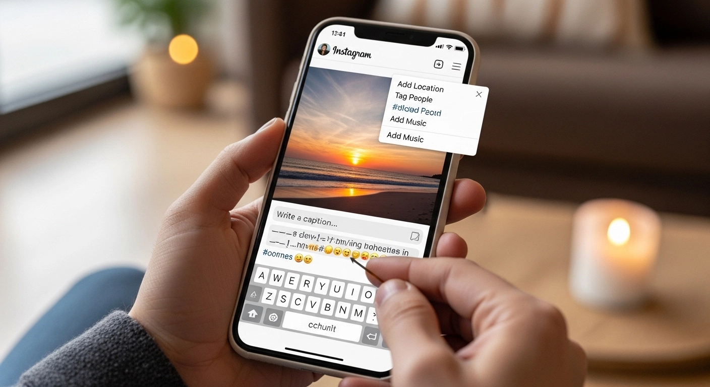 instagram caption formatting