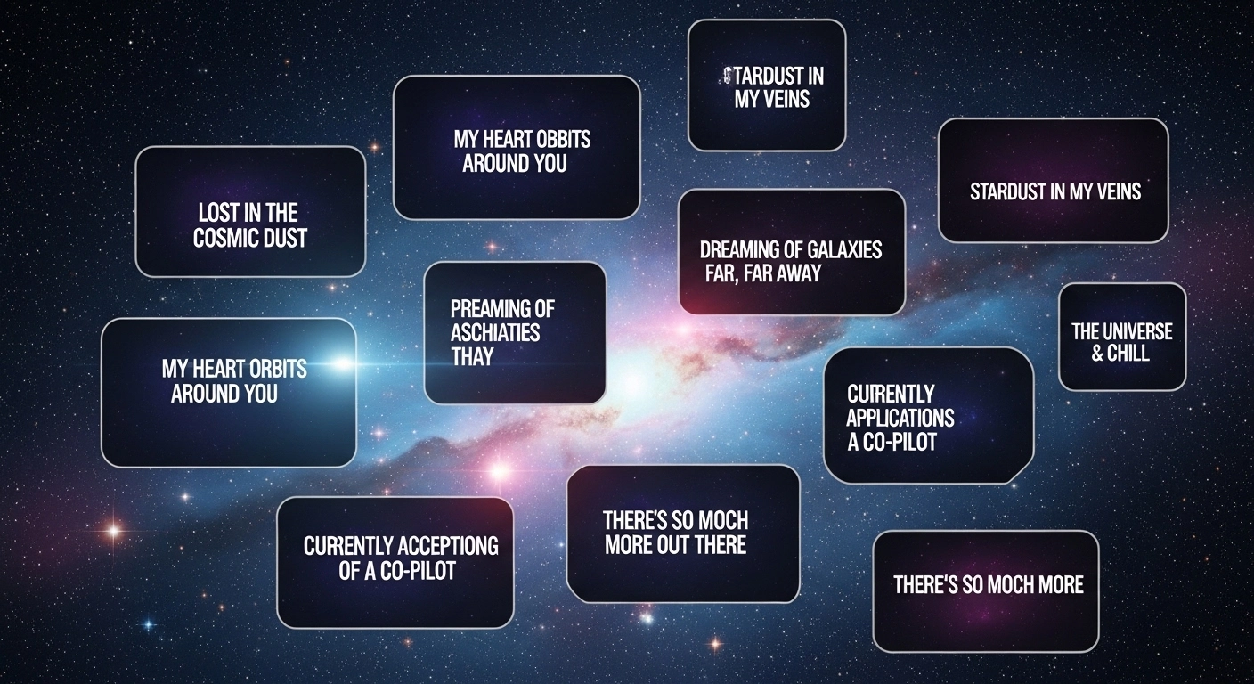 instagram captions about space