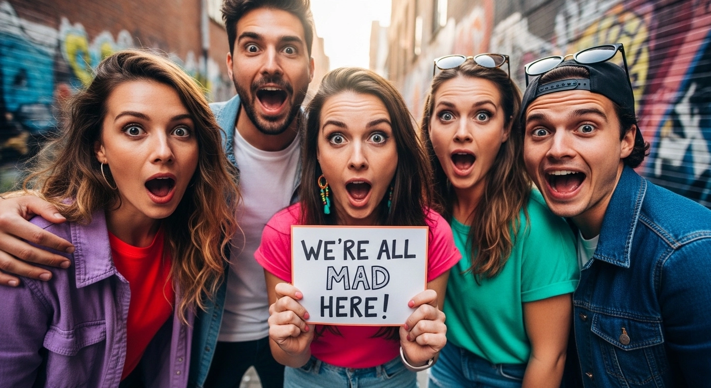 crazy friends captions for instagram