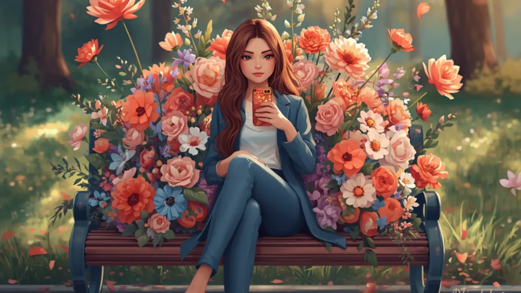 flowers for instagram girl