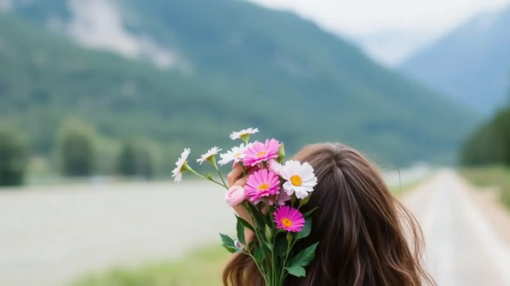 flowers for instagram girl