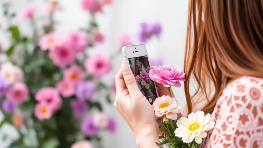 flowers for instagram girl