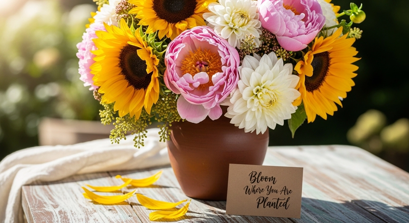 caption for flowers instagram