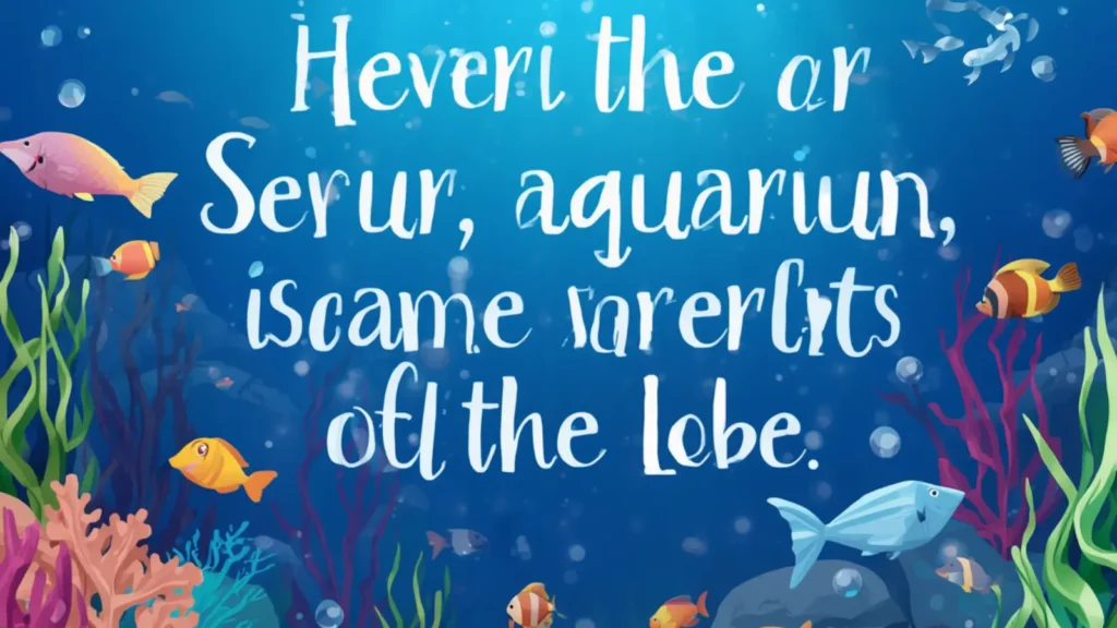 aquarium instagram captions