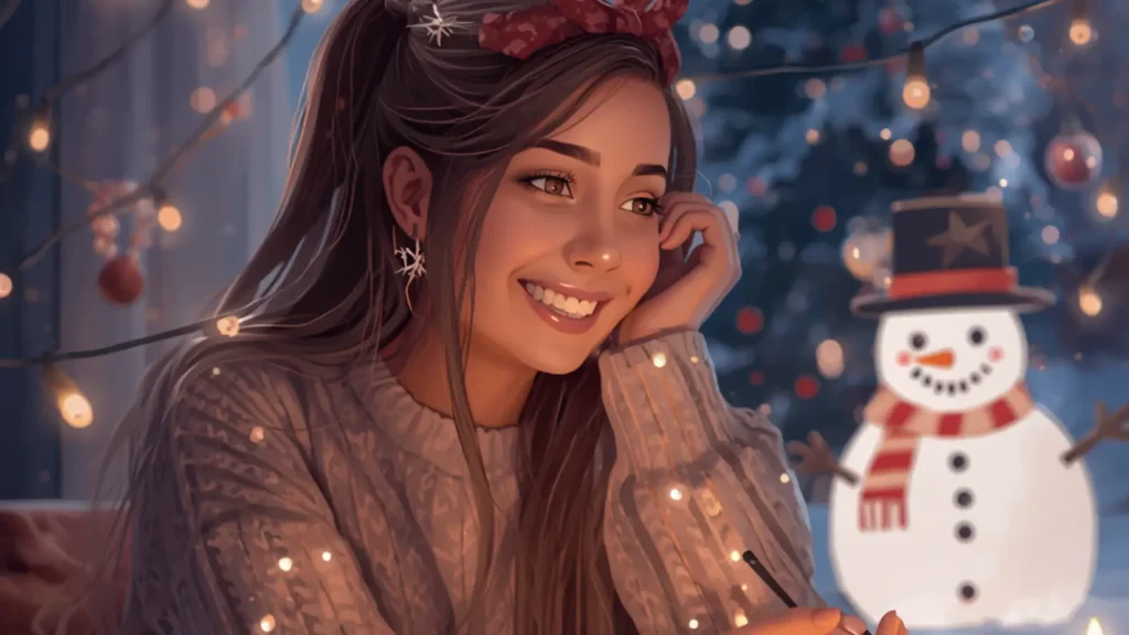 christmas is coming for instagram girl