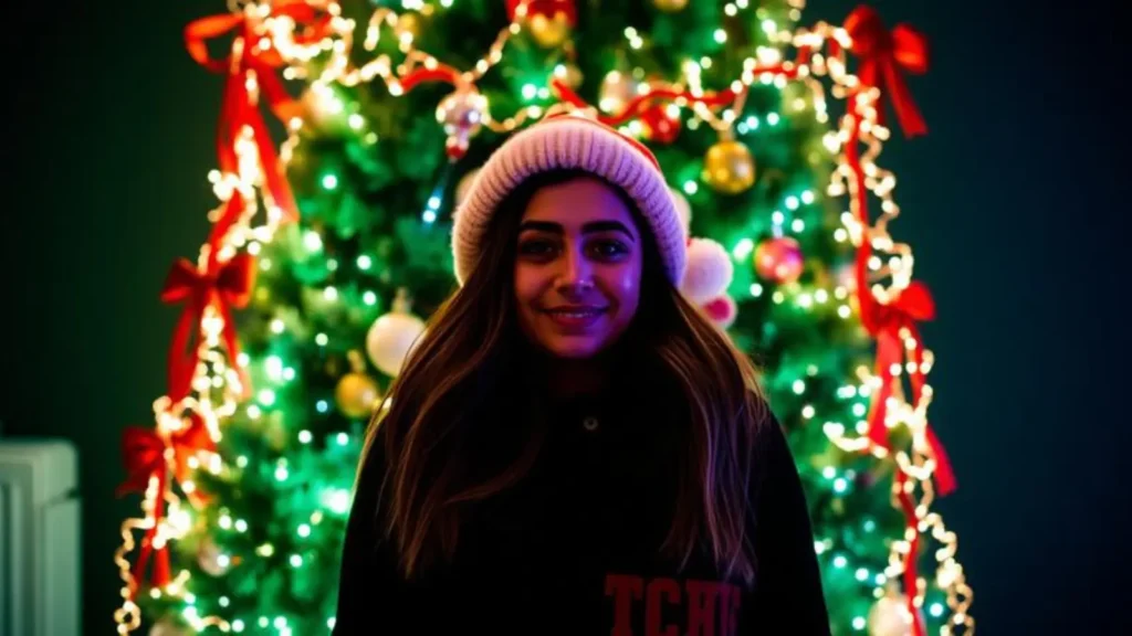 christmas is coming for instagram girl