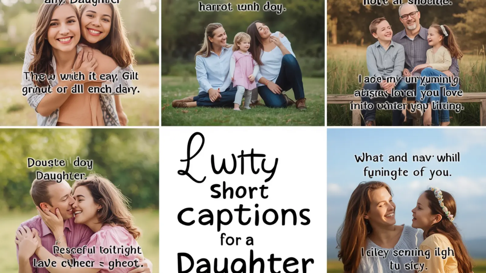 short daughter captions for instagram