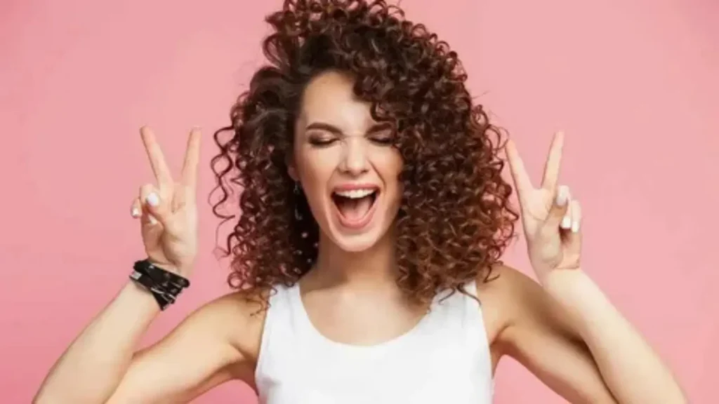 curly hair captions