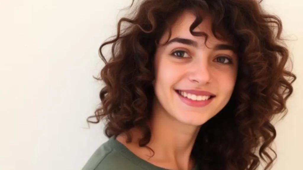 curly hair captions