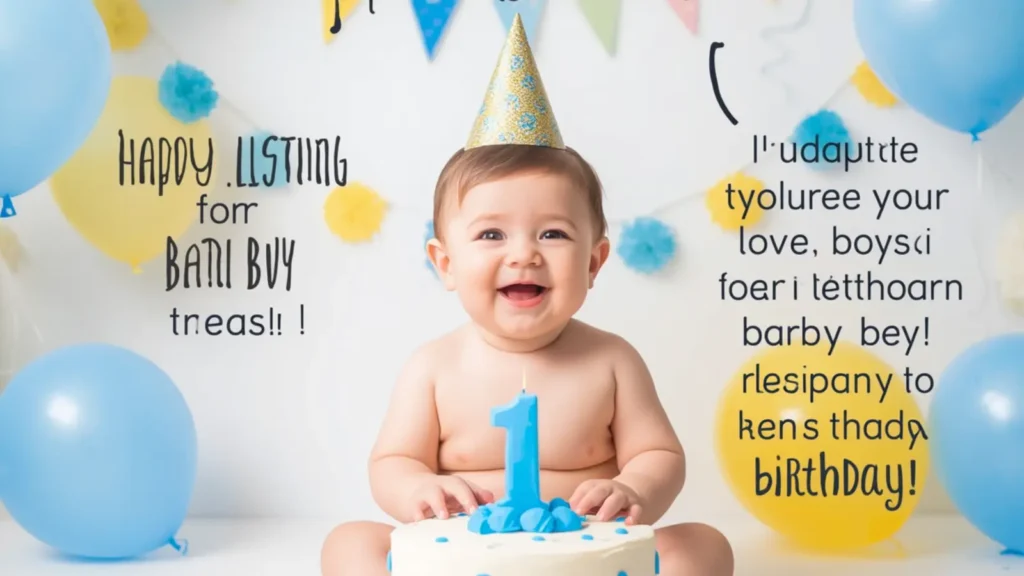 first birthday captions for baby boy