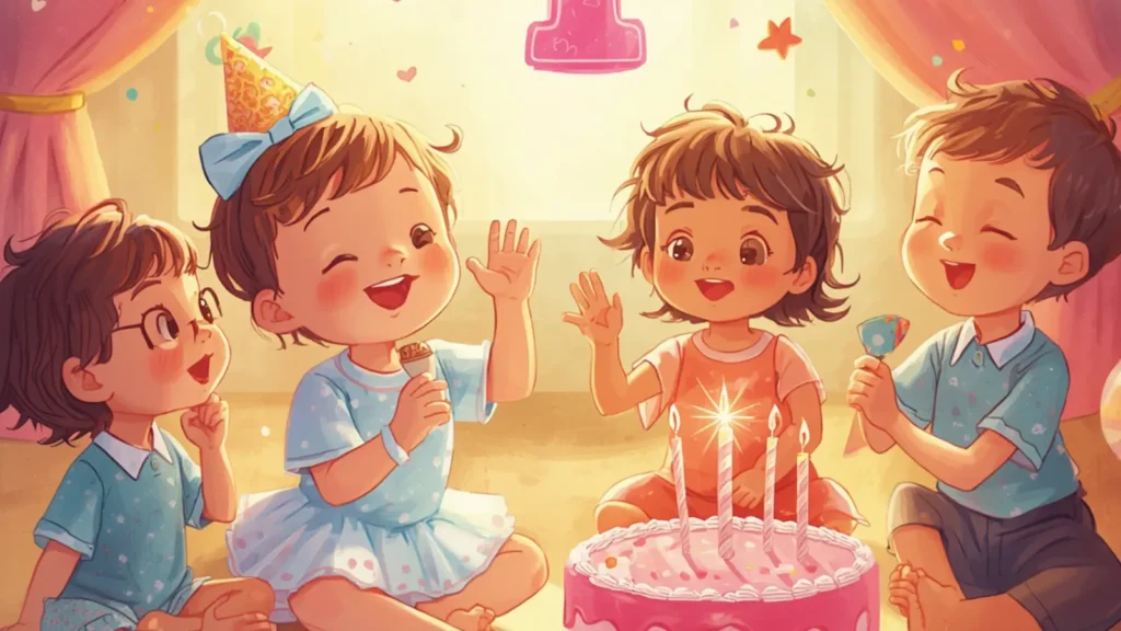 first birthday captions for baby girl