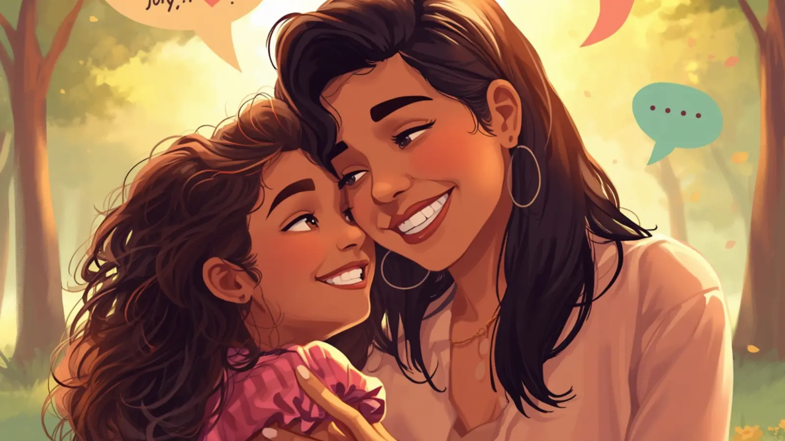 mom and daughter captions