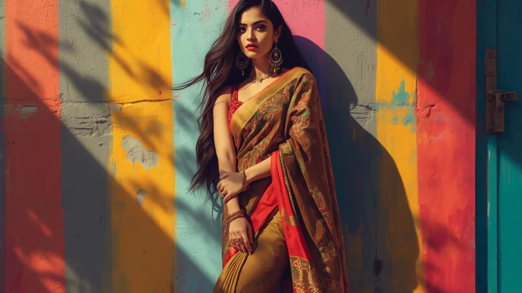 saree captions for instagram