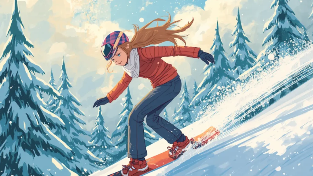snowboard captions
