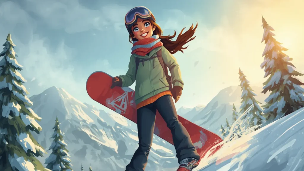 snowboard captions