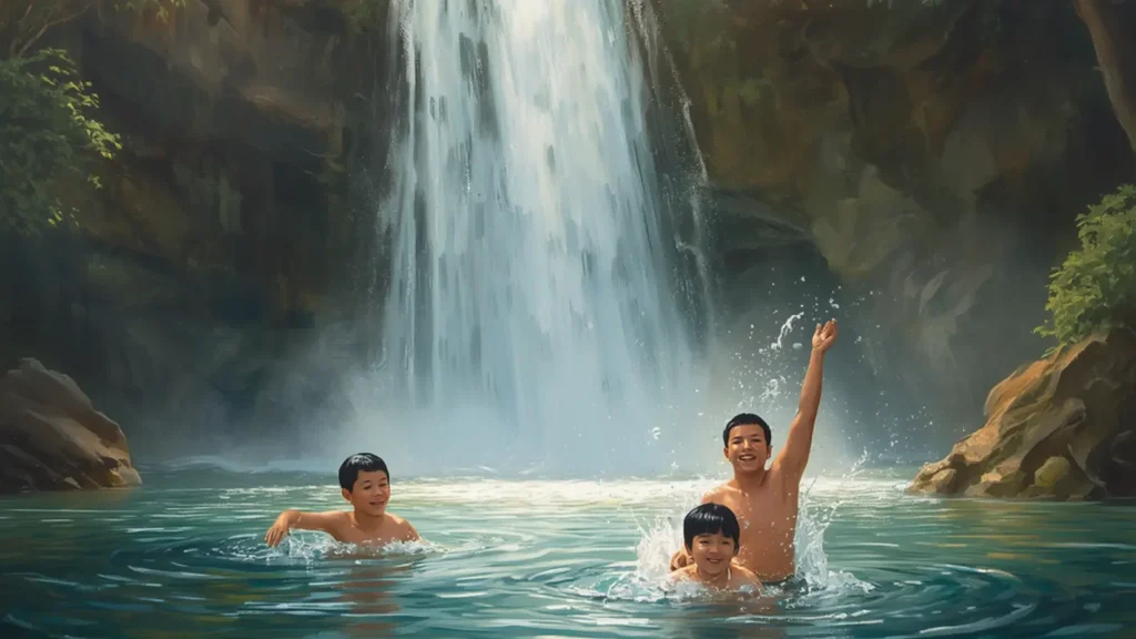 waterfall captions