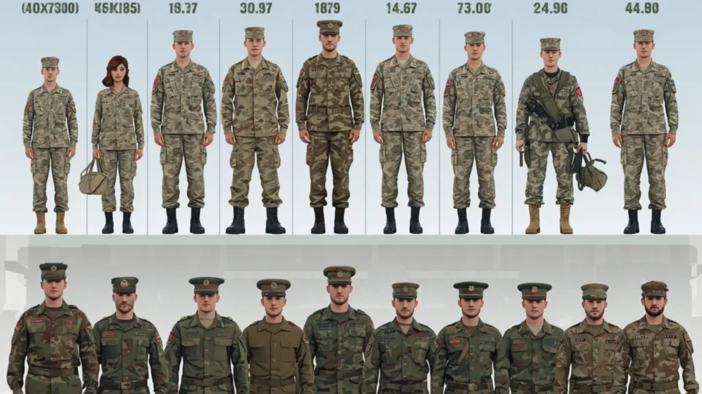 army height and weight