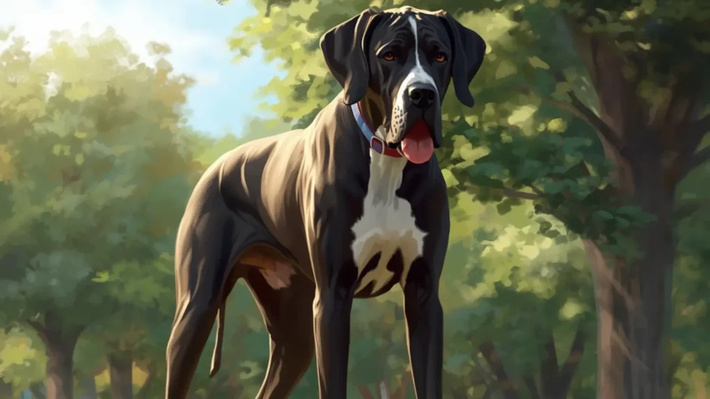 great dane height