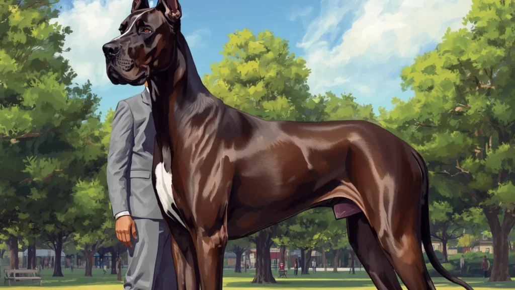 great dane height